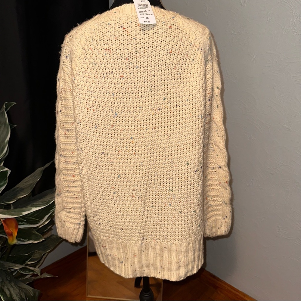 Urban Decay Beige Confetti Cable Knit Sweater | Size Small - Picture 5 of 9